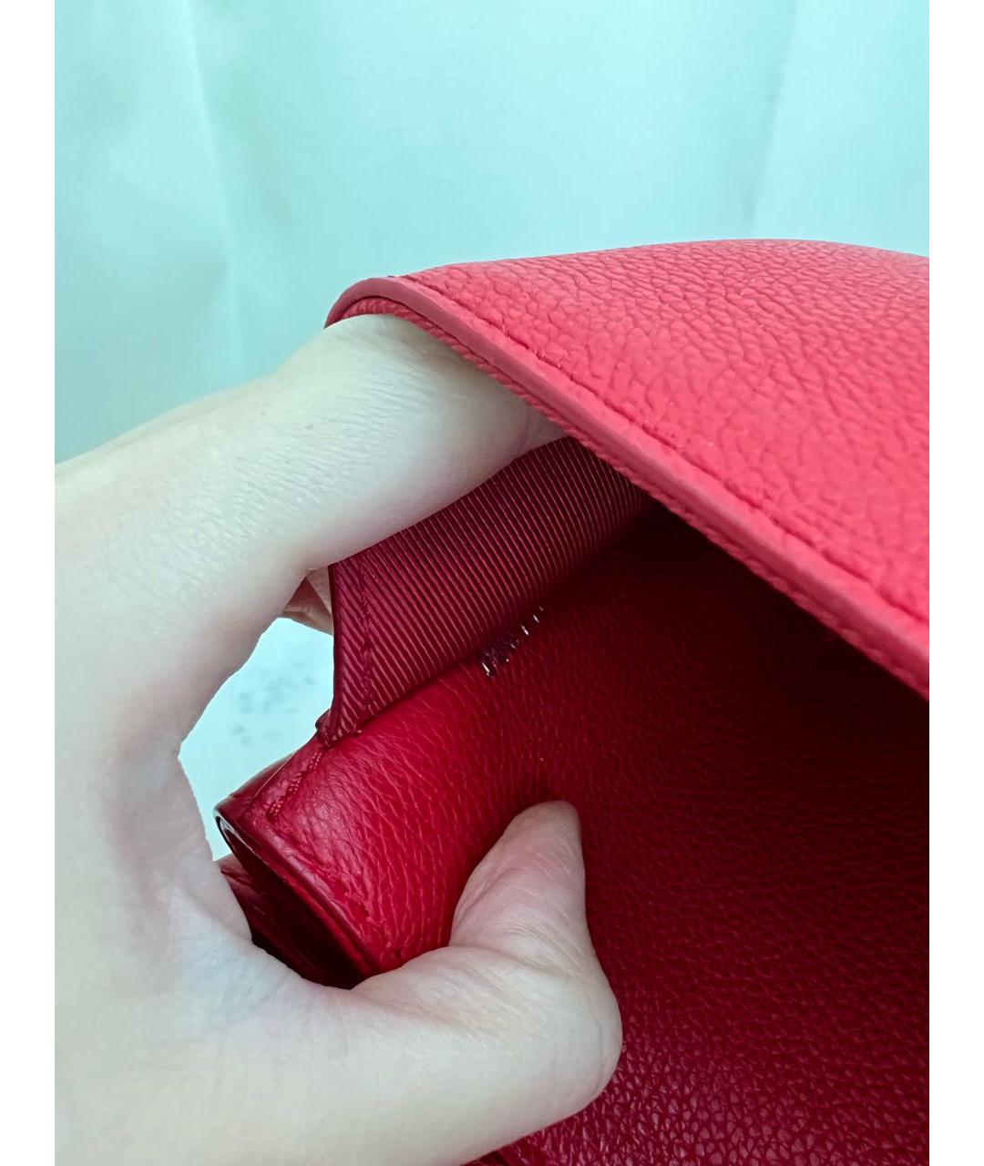 LOUIS VUITTON PRE-OWNED Красная кожаная сумка через плечо, фото 8