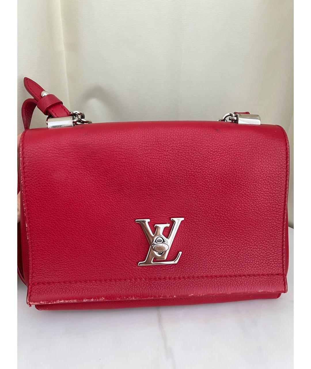 LOUIS VUITTON PRE-OWNED Красная кожаная сумка через плечо, фото 5