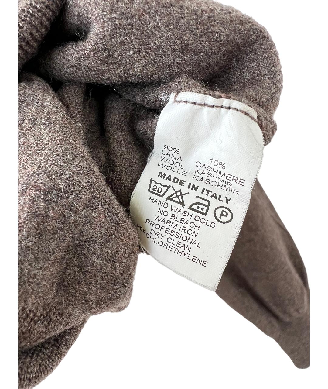 GRAN SASSO Коричневый шерстяной джемпер / свитер, фото 3
