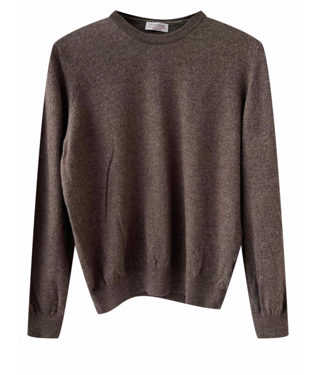 GRAN SASSO Коричневый шерстяной джемпер / свитер, фото 1