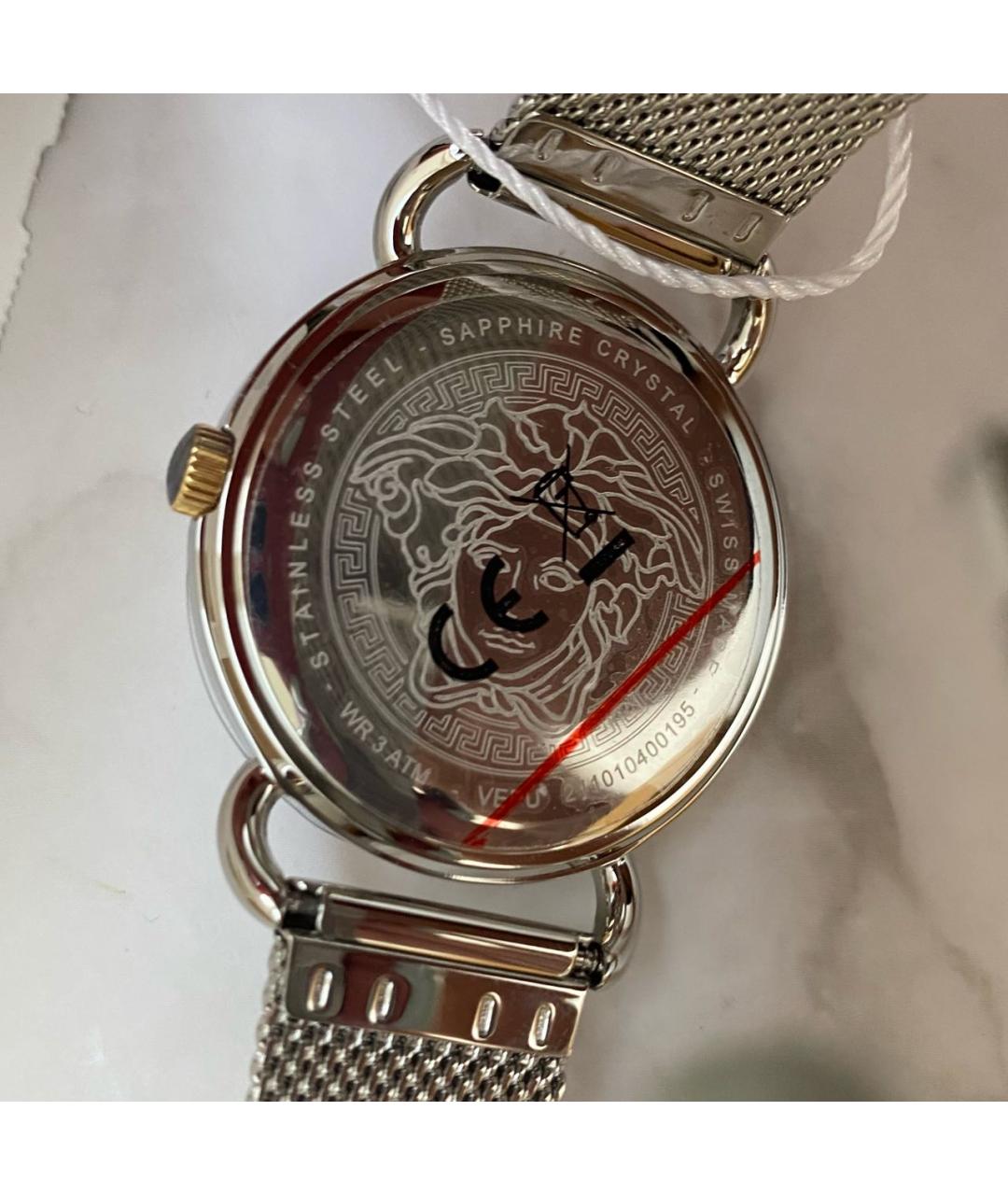 VERSACE Серебряные серебряные часы, фото 3