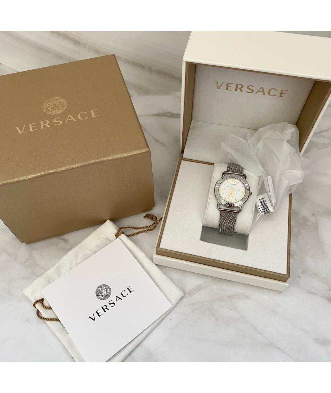 VERSACE Серебряные серебряные часы, фото 6