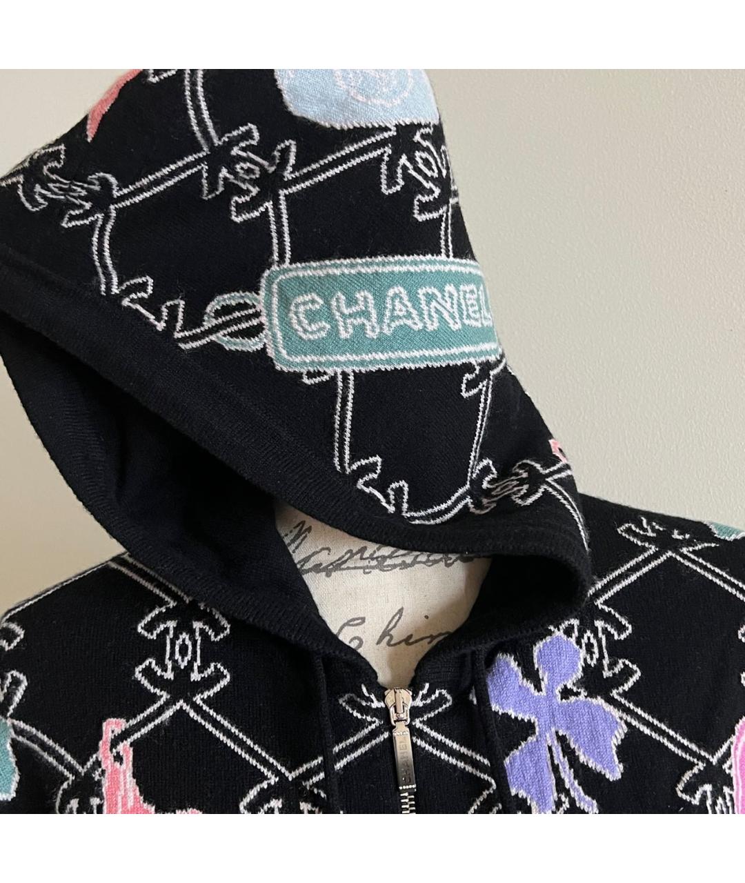 CHANEL Черный кашемировый кардиган, фото 6