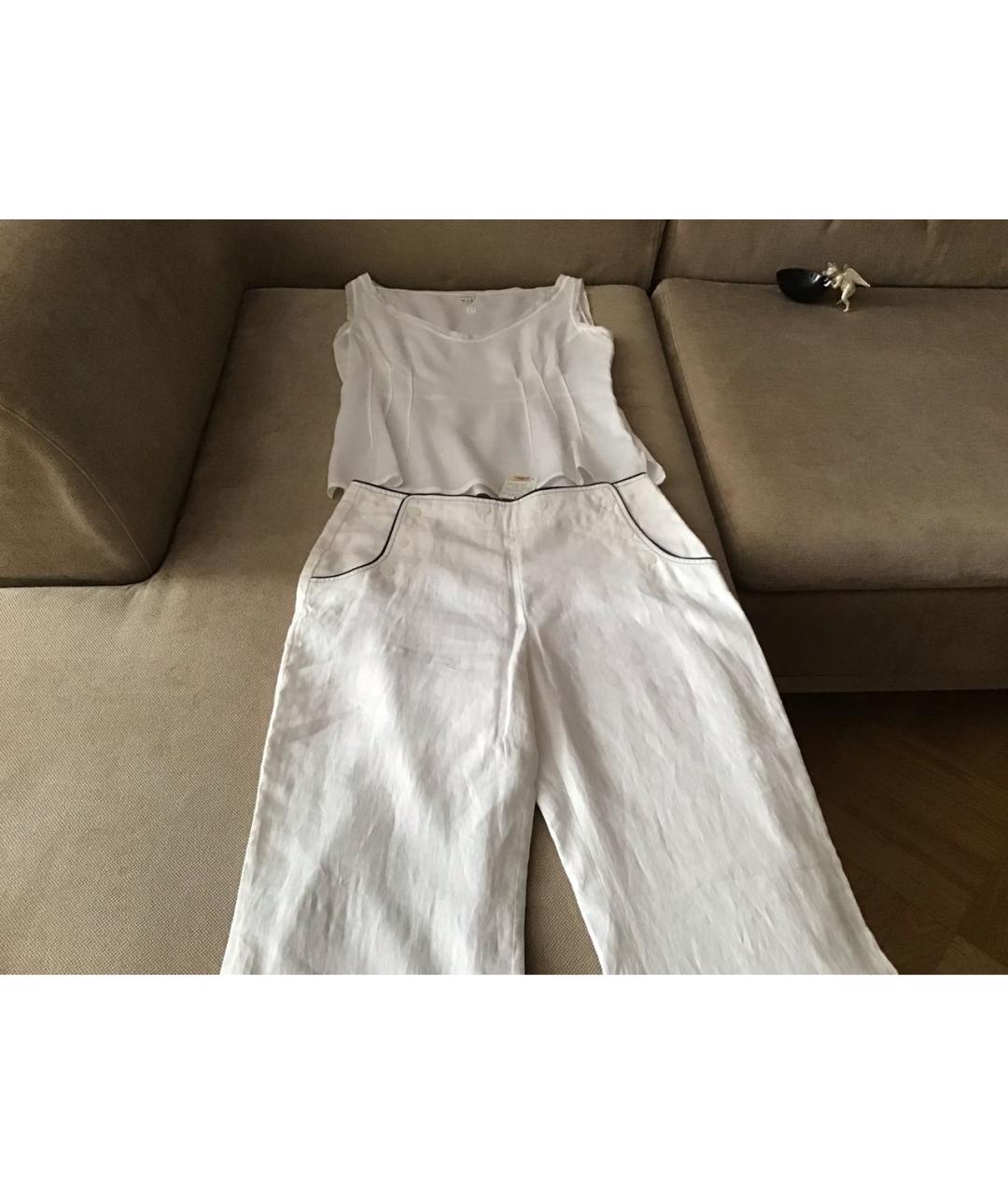 GIANFRANCO FERRE Белая шелковая блузы, фото 8