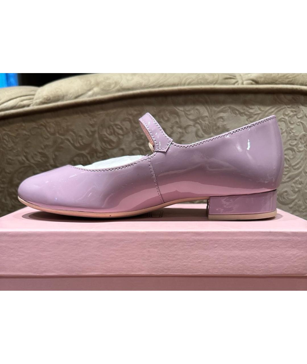 PRETTY BALLERINAS Розовые туфли из лакированной кожи, фото 6