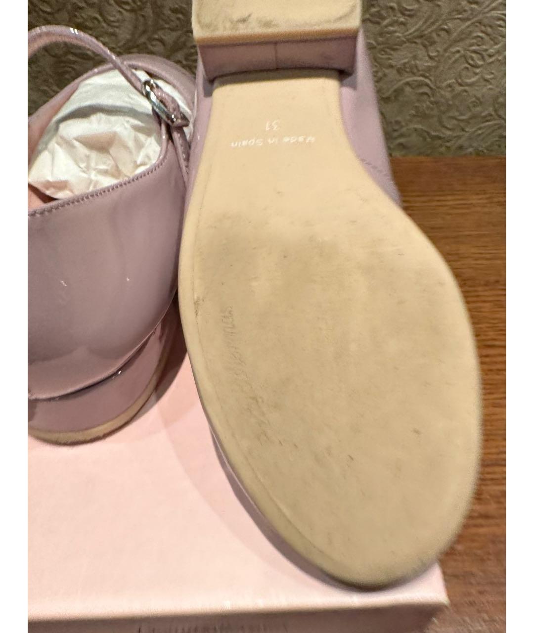 PRETTY BALLERINAS Розовые туфли из лакированной кожи, фото 5