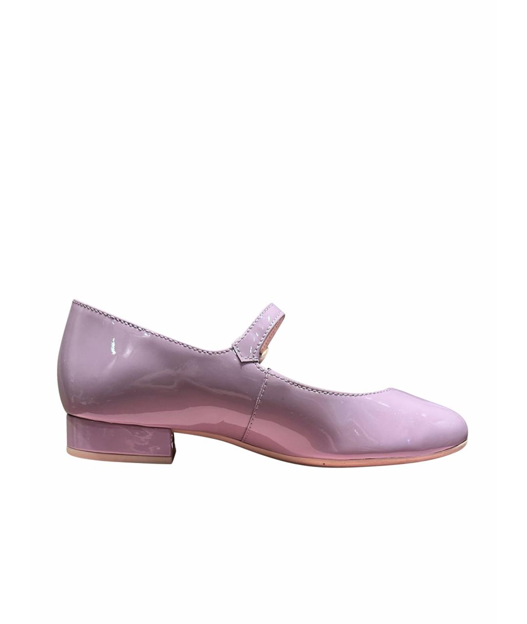 PRETTY BALLERINAS Розовые туфли из лакированной кожи, фото 1