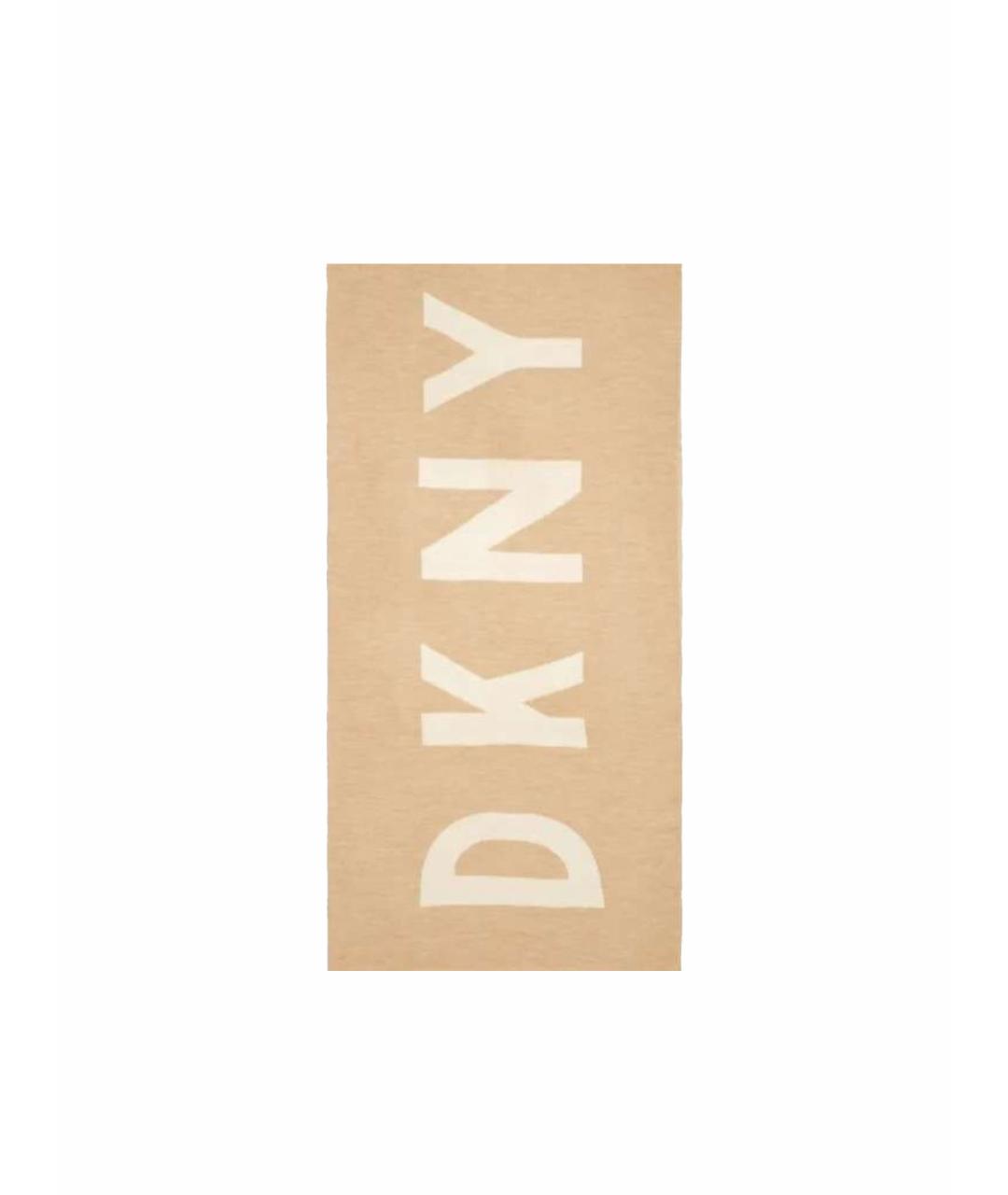 DKNY Бежевый шарф, фото 1