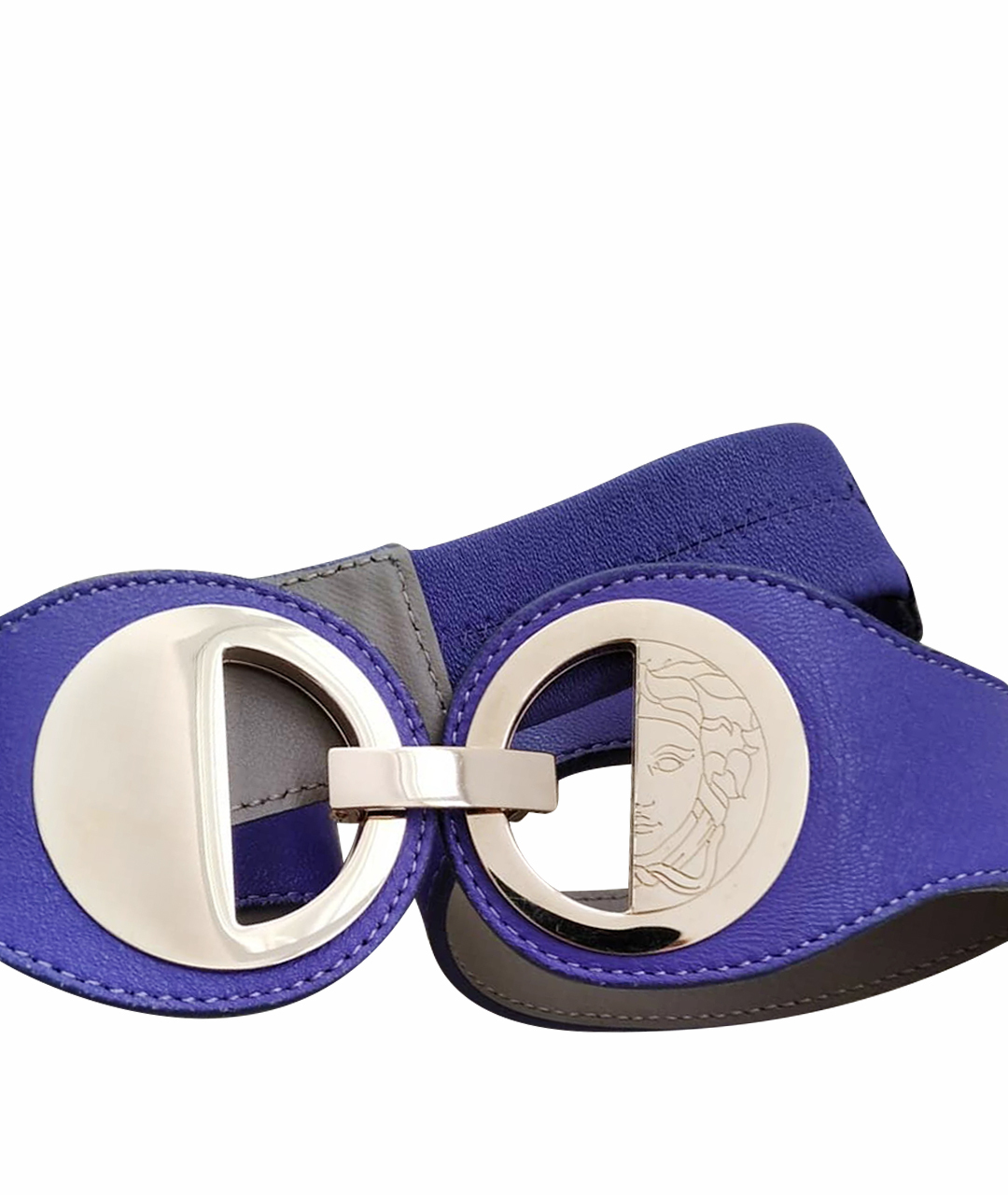 VERSACE Фиолетовый кожаный ремень, фото 1