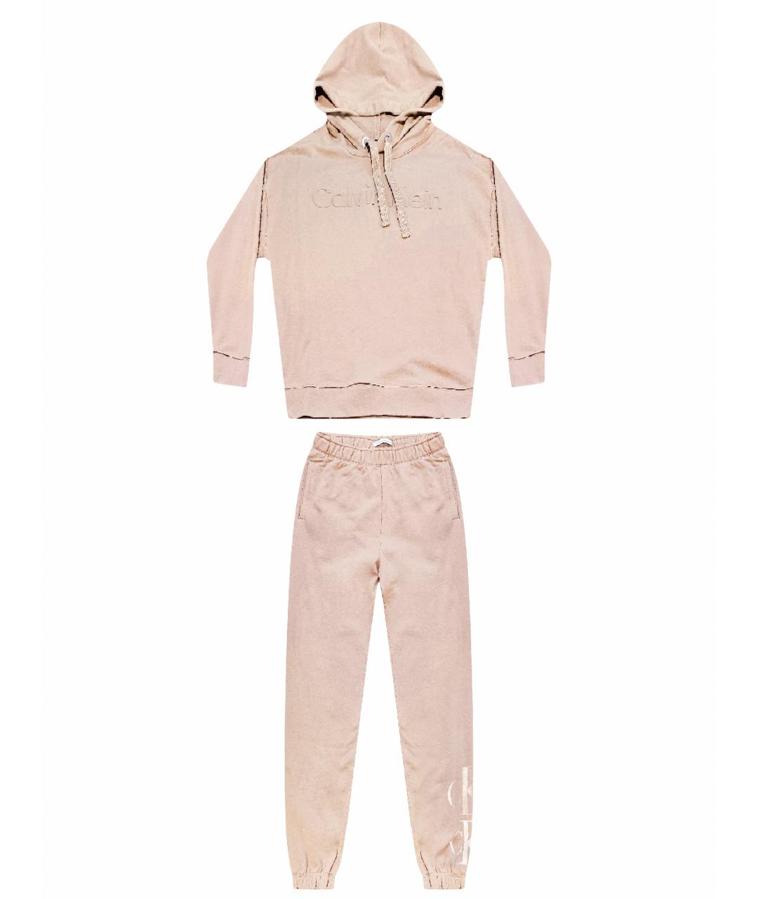 CALVIN KLEIN Бежевый хлопковый спортивные костюмы, фото 1