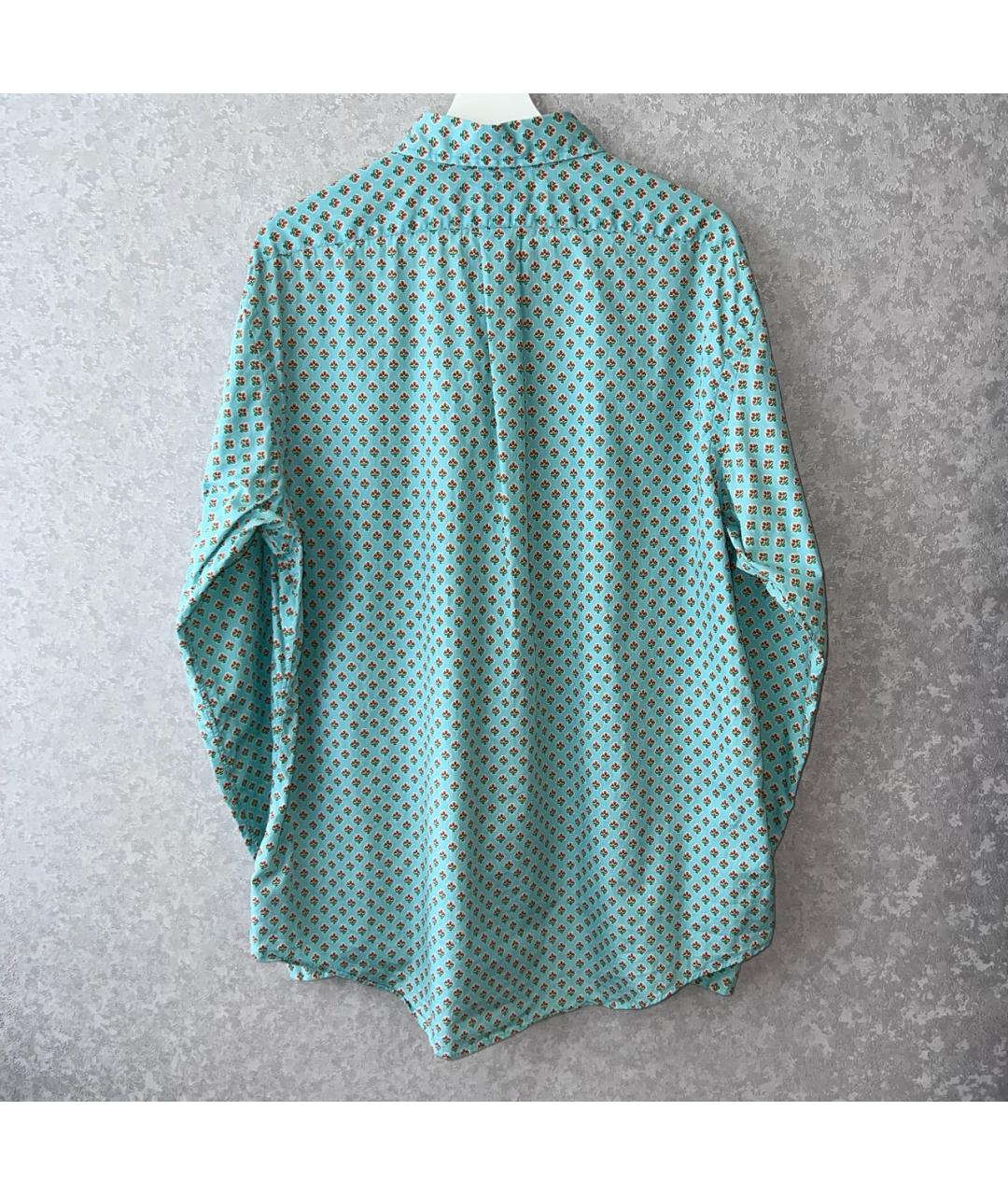 POLO RALPH LAUREN Зеленая хлопковая кэжуал рубашка, фото 2