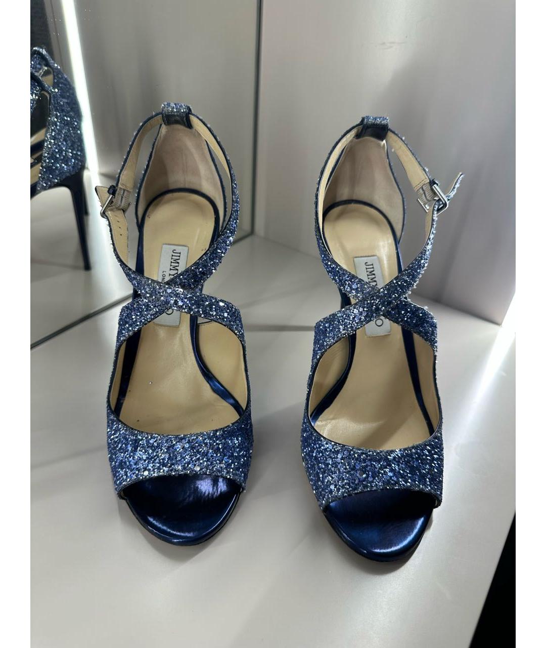 JIMMY CHOO Синие босоножки, фото 2