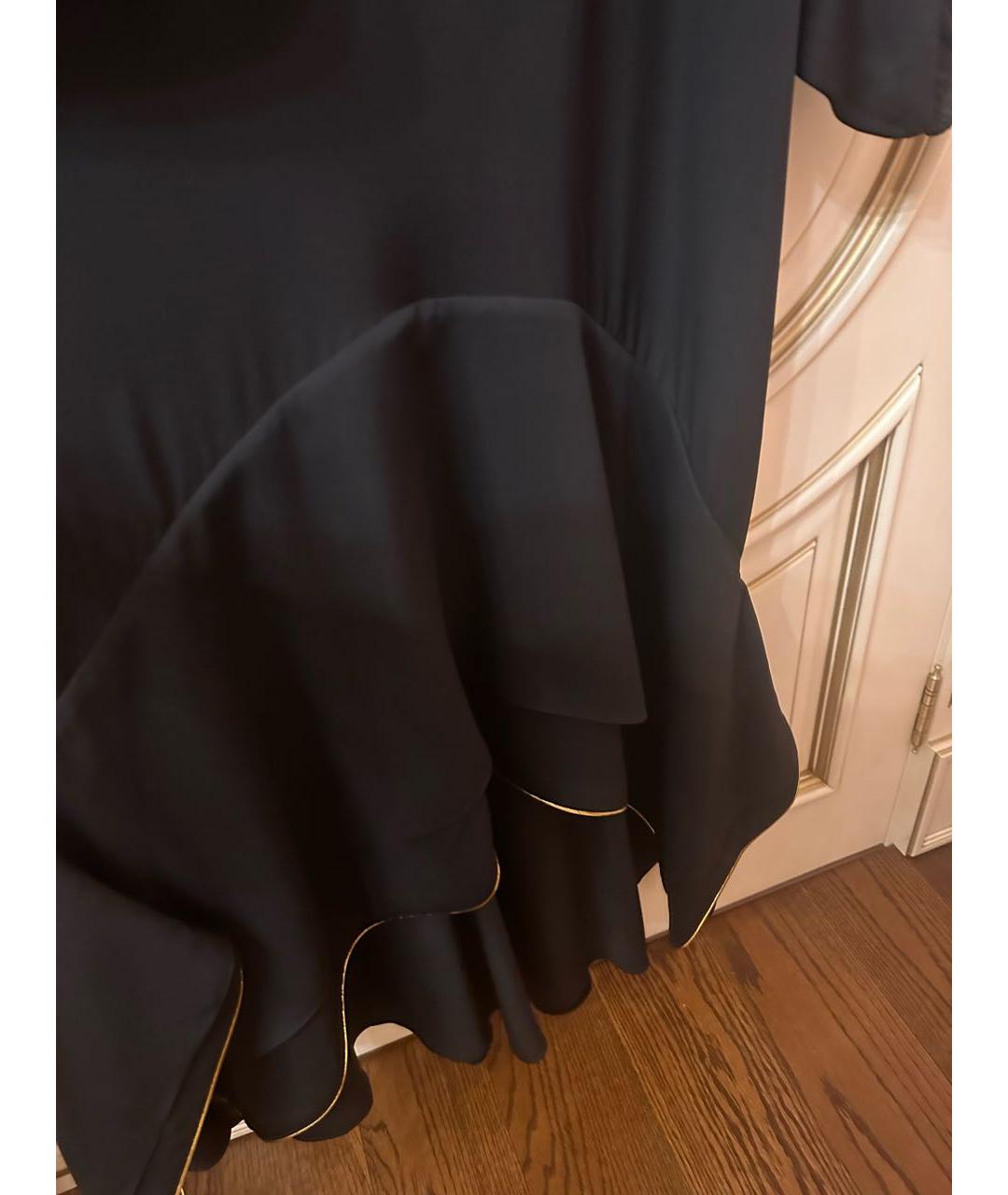 TORY BURCH Черное креповое вечернее платье, фото 5