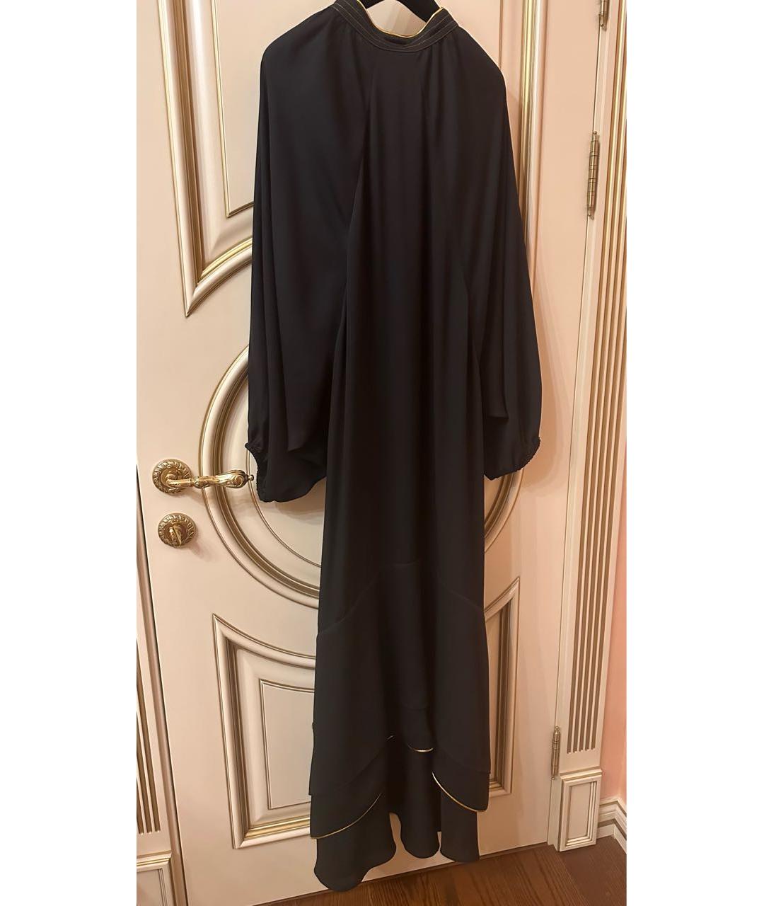 TORY BURCH Черное креповое вечернее платье, фото 2