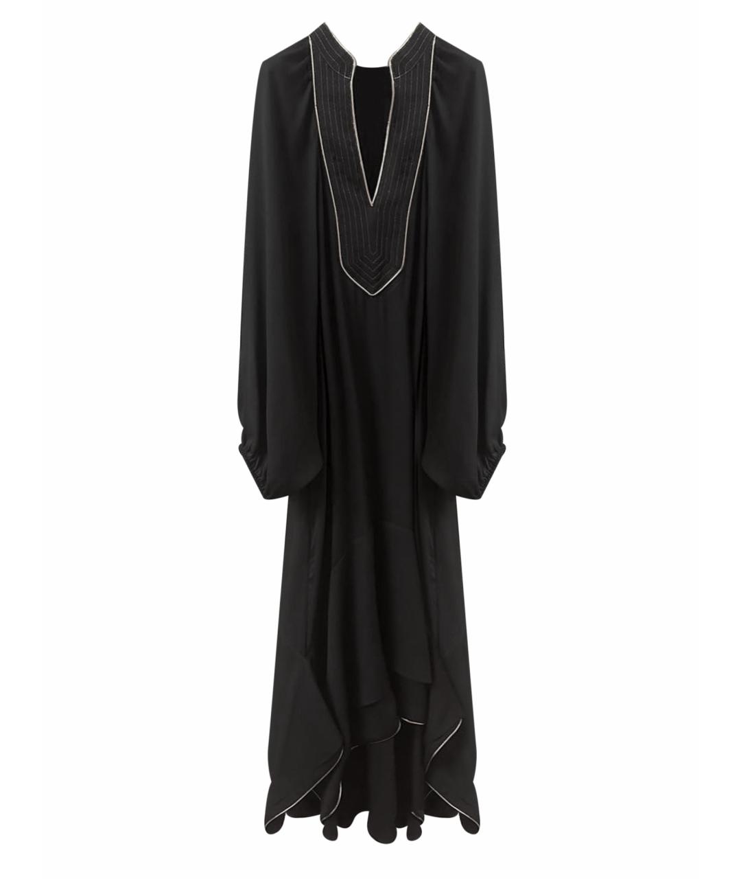 TORY BURCH Черное креповое вечернее платье, фото 1
