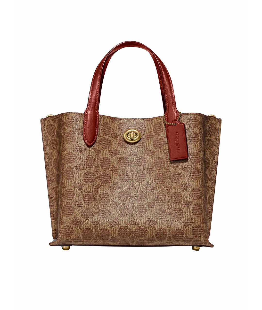 COACH Кожаная сумка тоут Willow для женщин – купить в интернет магазине ...