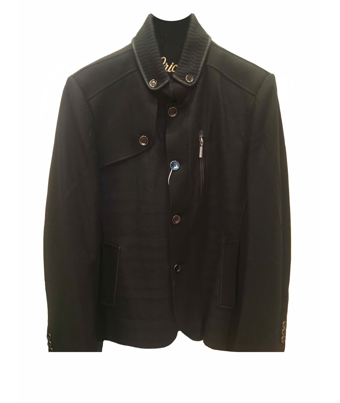 BRIONI Черная шерстяная куртка, фото 1