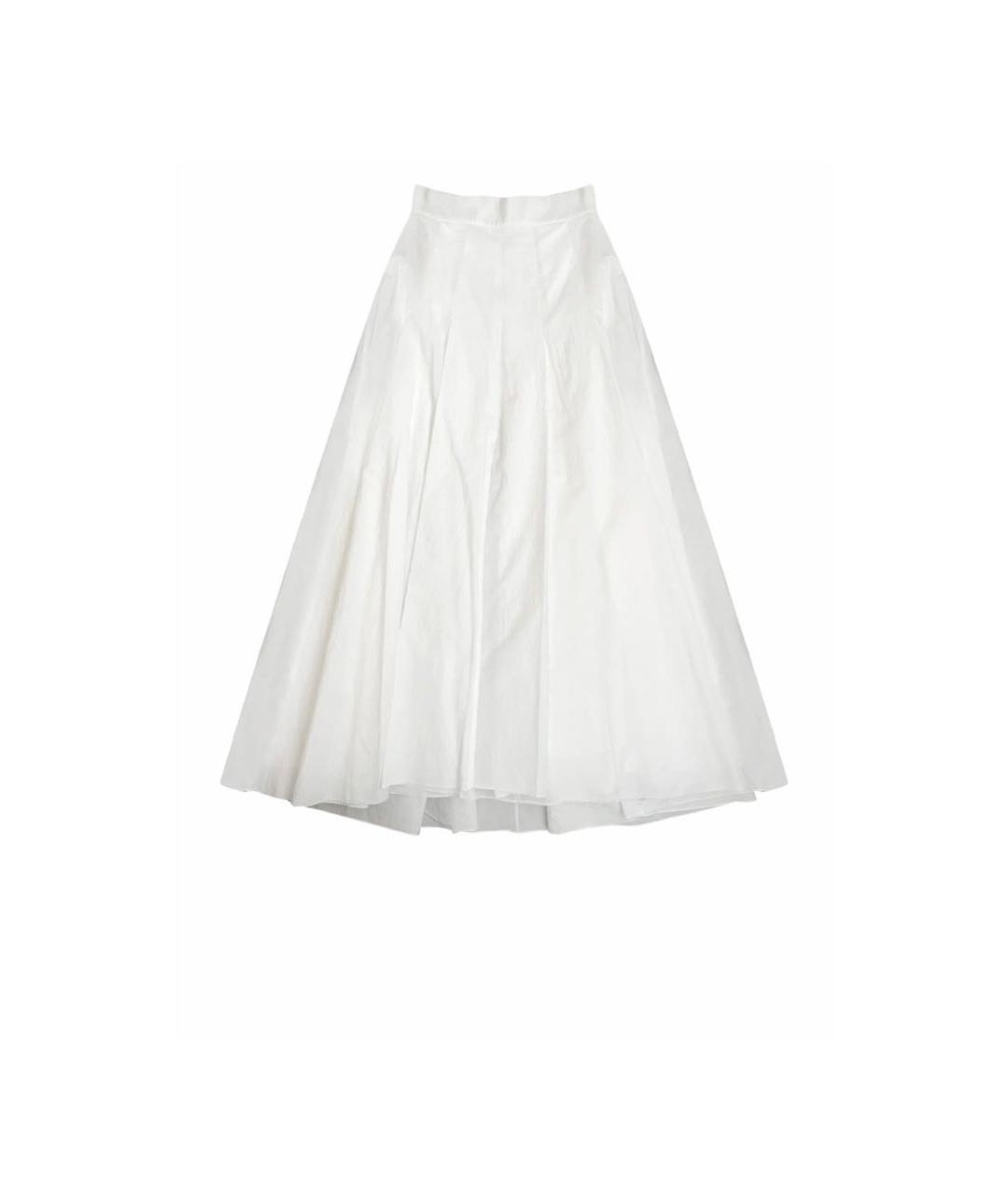 BRUNELLO CUCINELLI Белая хлопковая юбка макси, фото 6