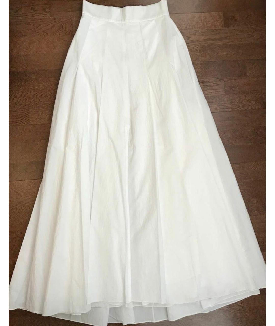 BRUNELLO CUCINELLI Белая хлопковая юбка макси, фото 2
