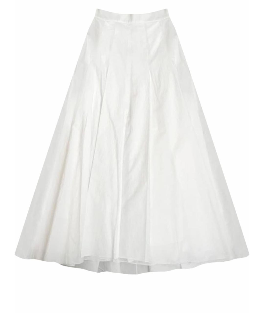 BRUNELLO CUCINELLI Белая хлопковая юбка макси, фото 1