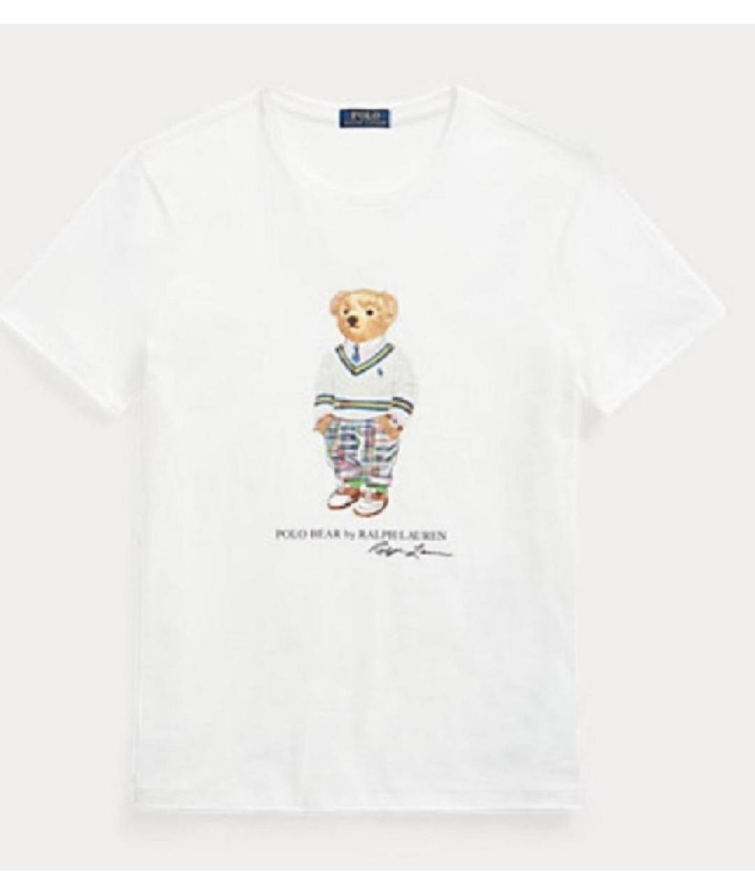 POLO RALPH LAUREN Белая хлопковая футболка, фото 9