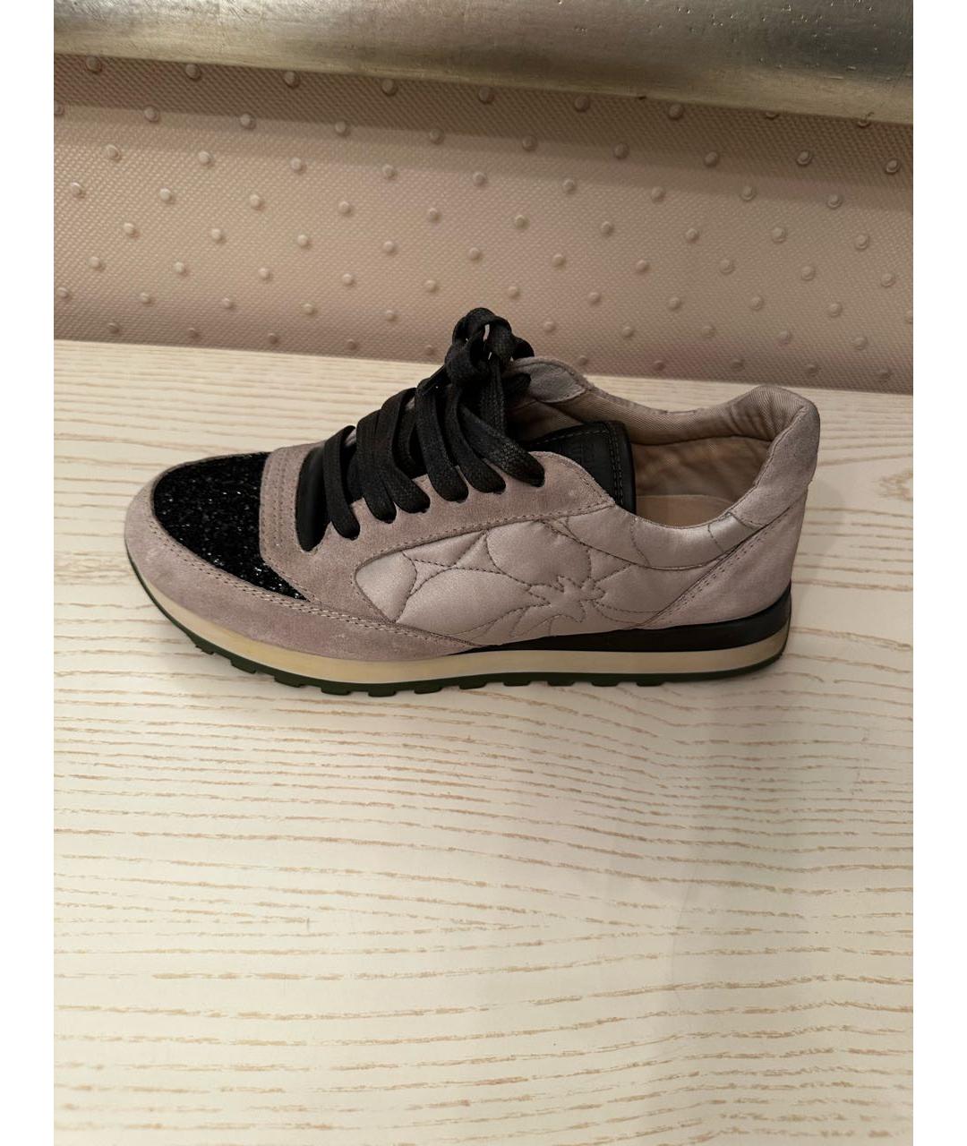 BRUNELLO CUCINELLI Бежевые текстильные кроссовки, фото 3