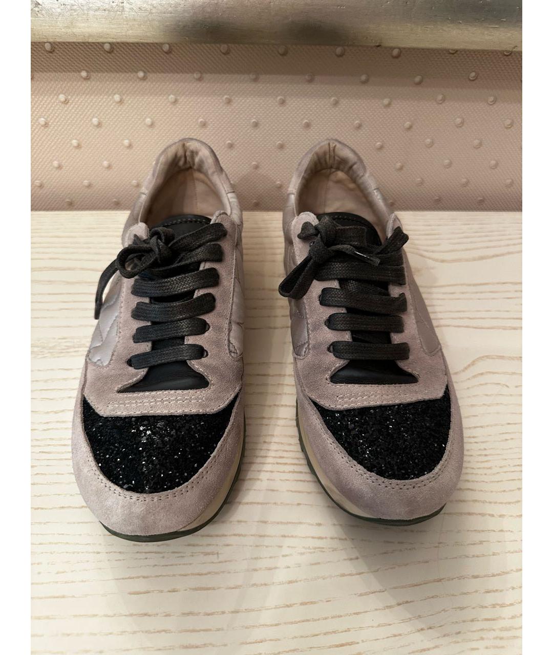 BRUNELLO CUCINELLI Бежевые текстильные кроссовки, фото 2