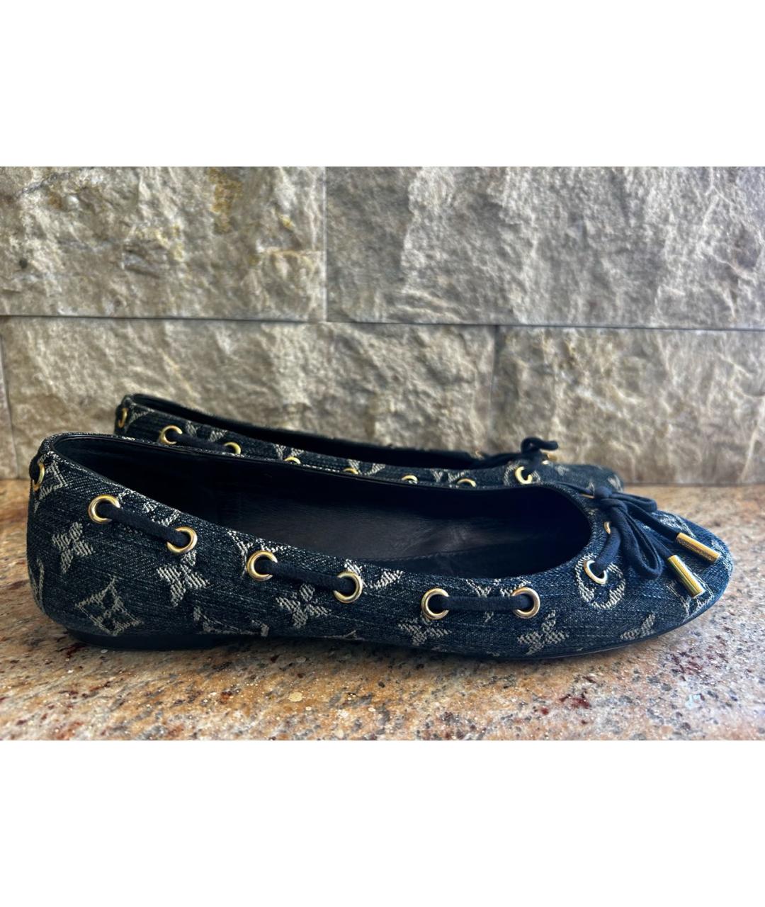 LOUIS VUITTON Синие балетки, фото 8