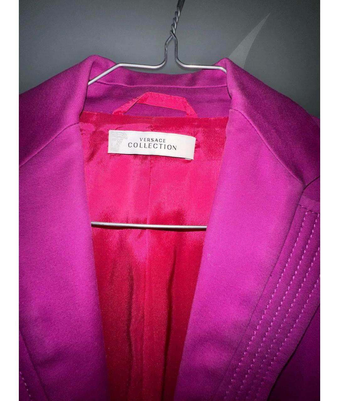 VERSACE COLLECTION Розовый хлопковый жакет/пиджак, фото 3