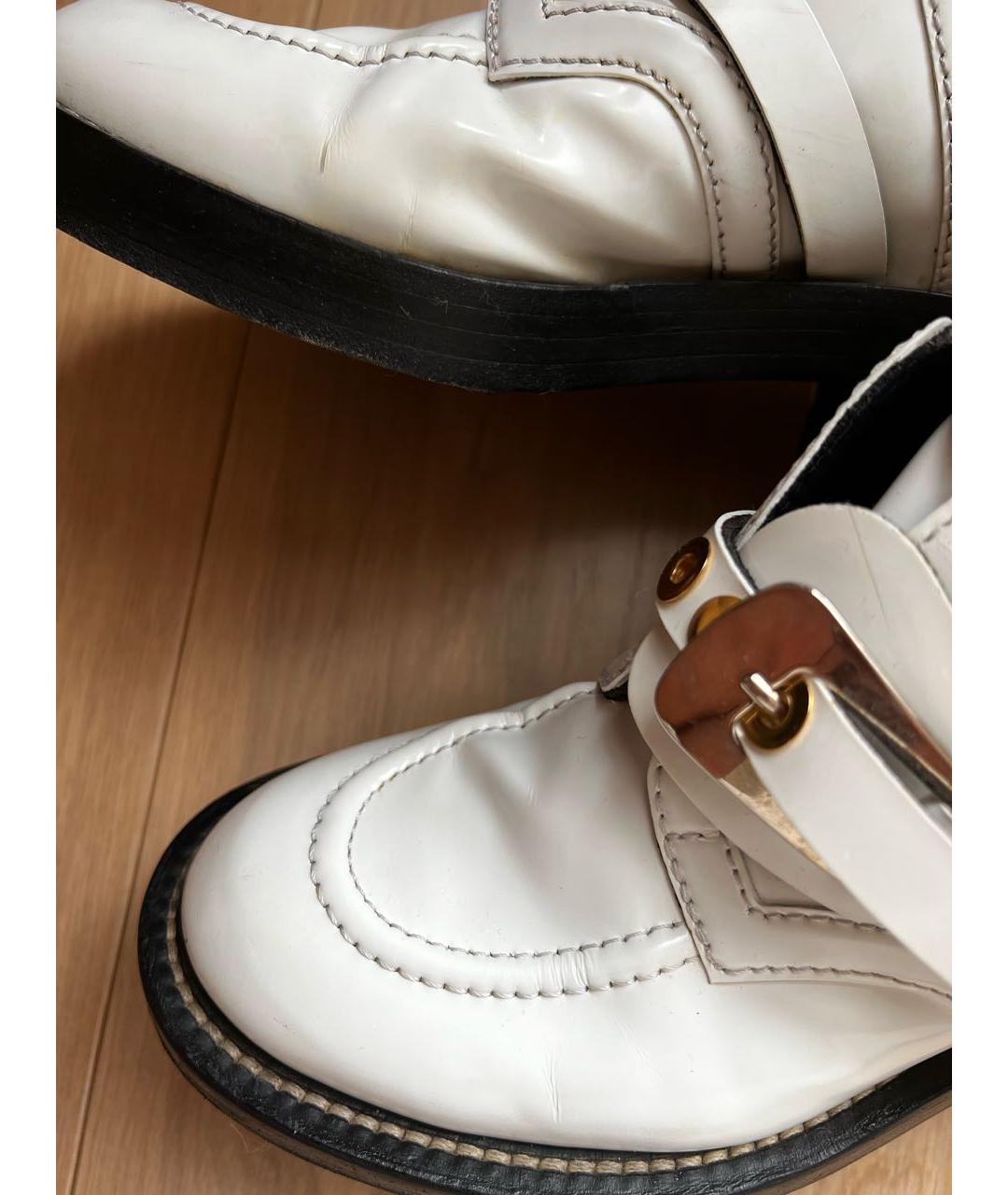 BALENCIAGA Белые кожаные ботинки, фото 8
