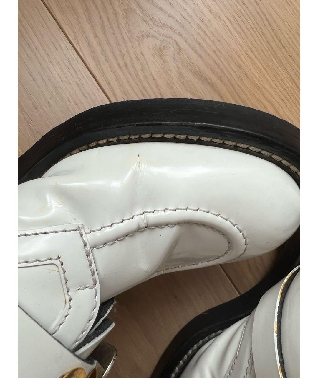 BALENCIAGA Белые кожаные ботинки, фото 7