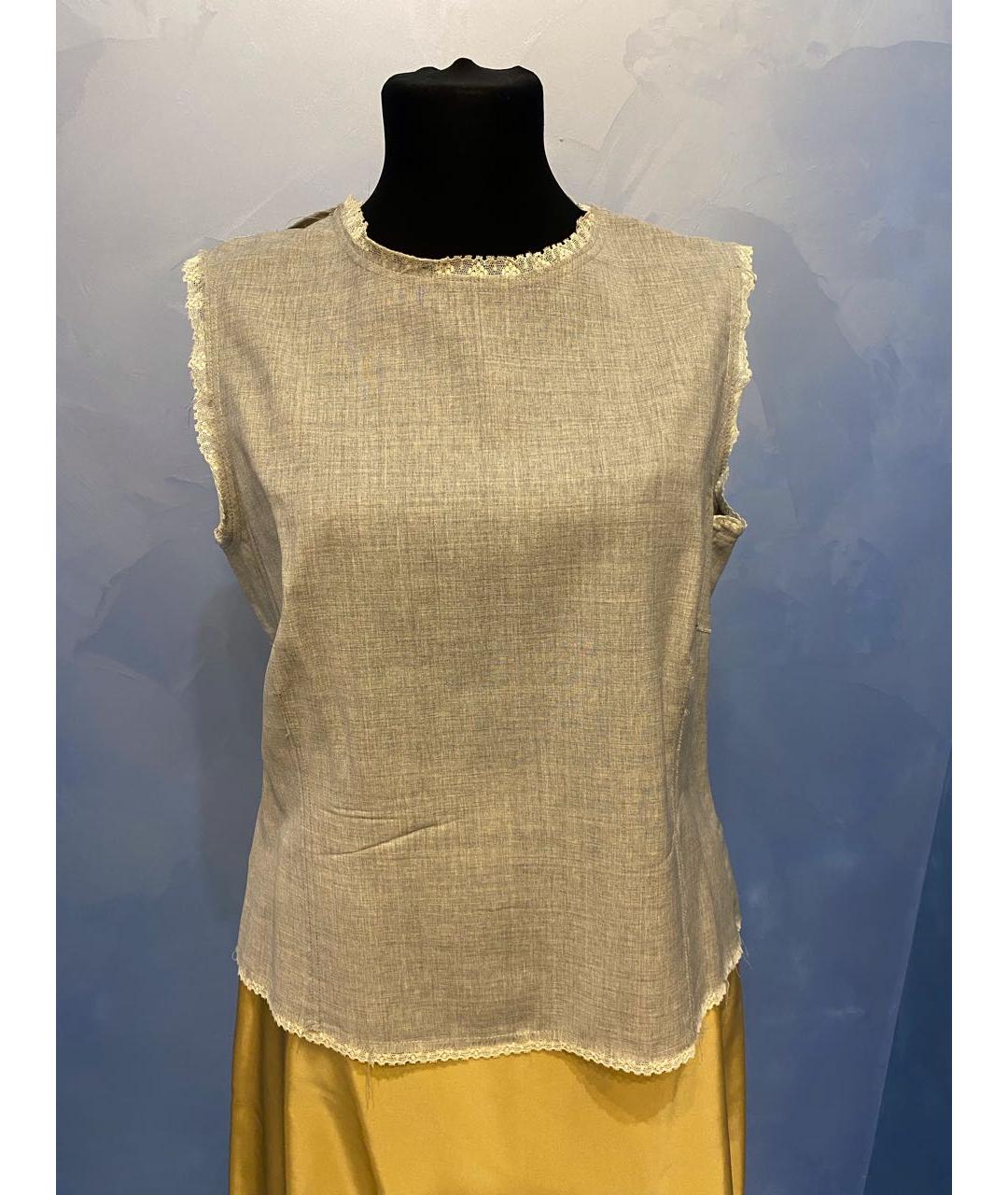 PAUL SMITH Серая шерстяная блузы, фото 7