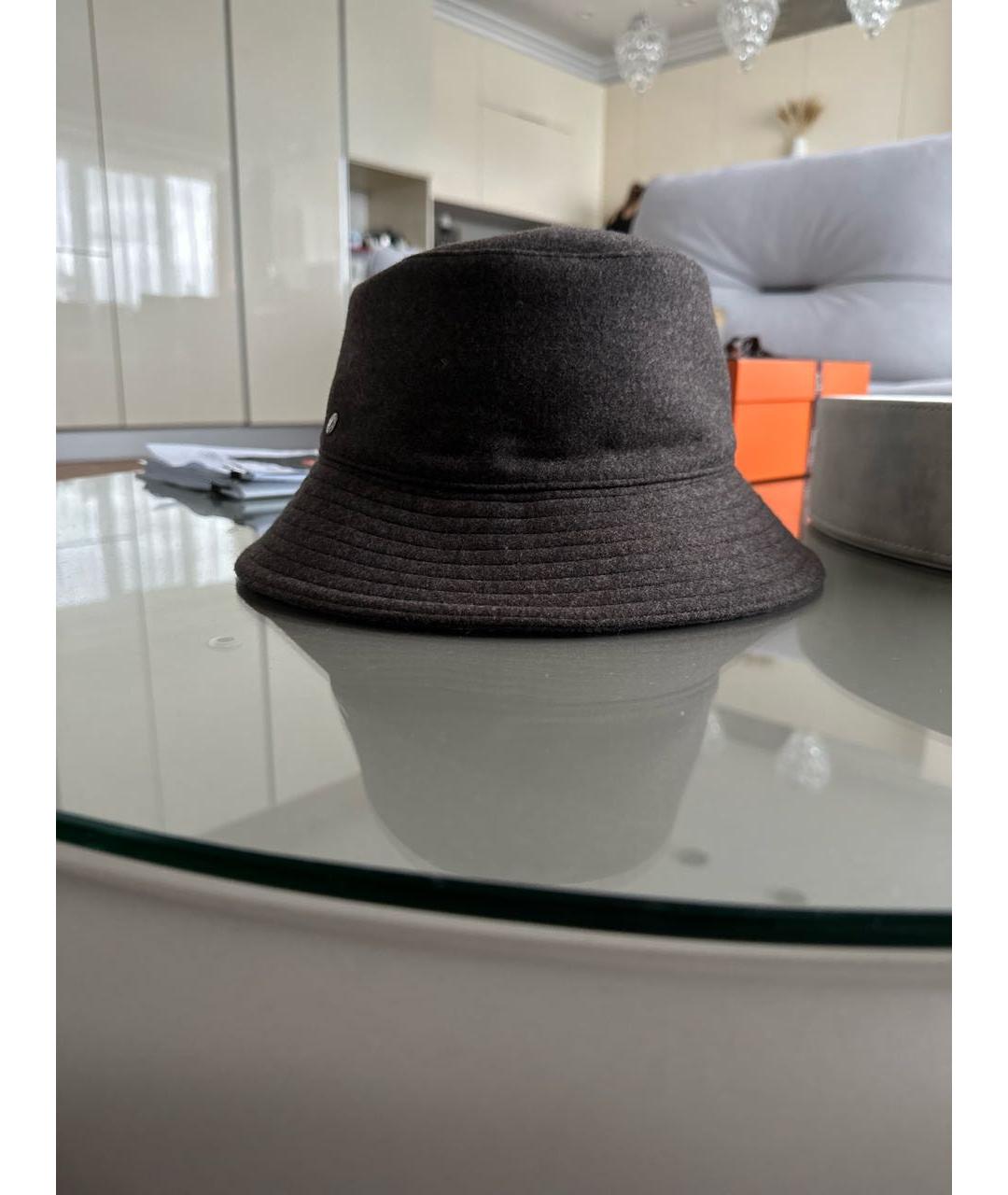 HERMES PRE-OWNED Коричневая кашемировая шляпа, фото 2