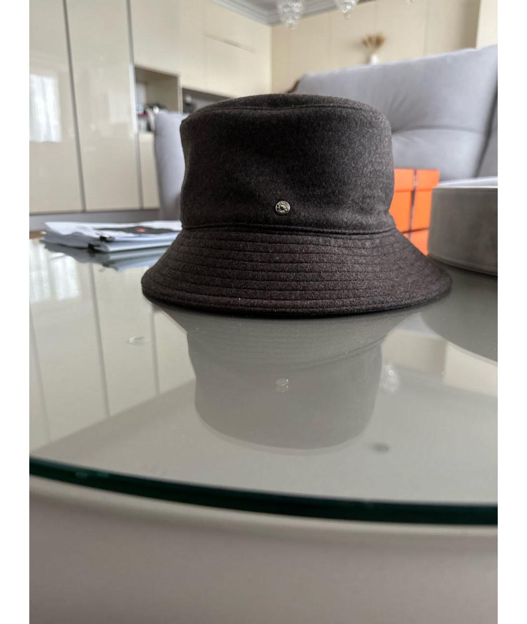 HERMES PRE-OWNED Коричневая кашемировая шляпа, фото 6