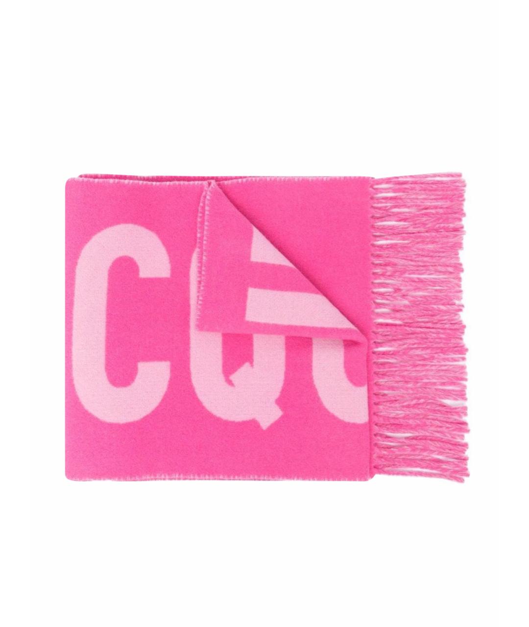 JACQUEMUS Розовый шерстяной шарф, фото 1