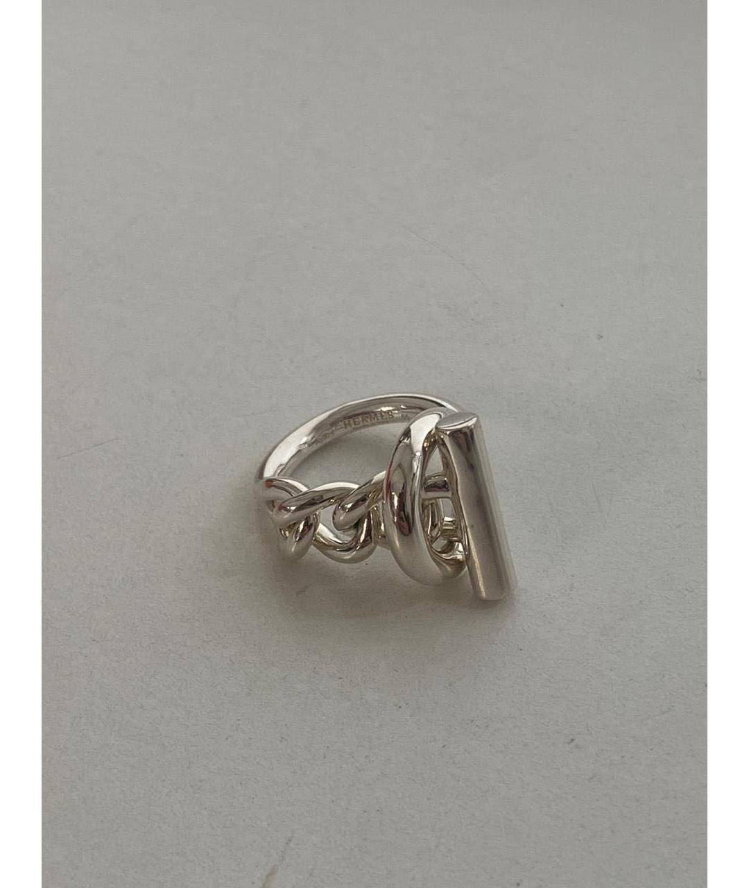 HERMES PRE-OWNED Серебряное серебряное кольцо, фото 8