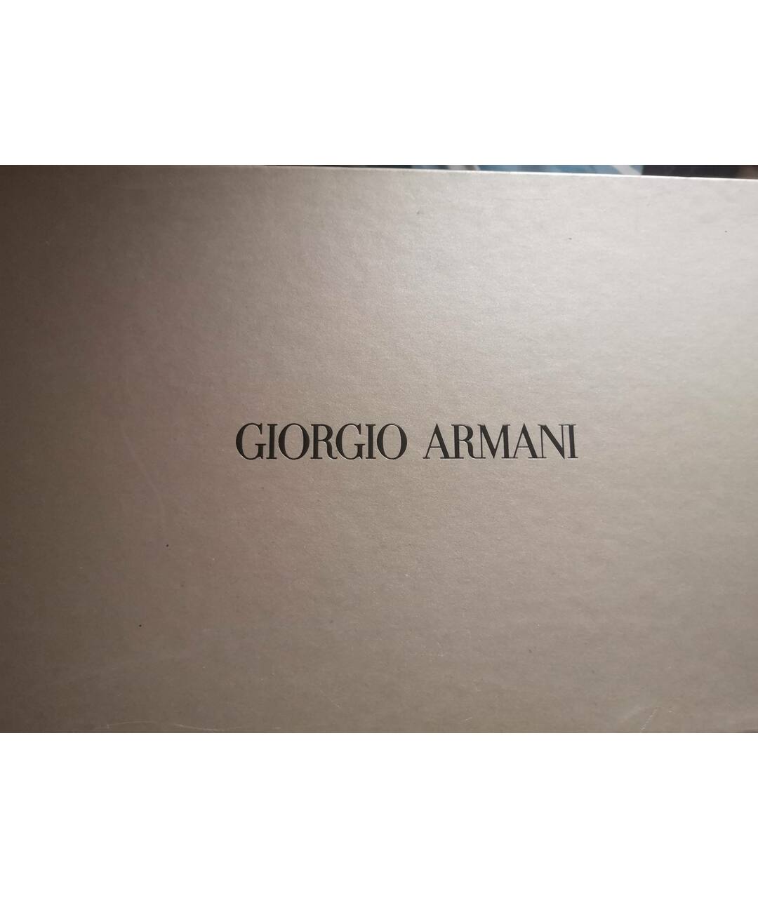 GIORGIO ARMANI Черные кожаные туфли, фото 2