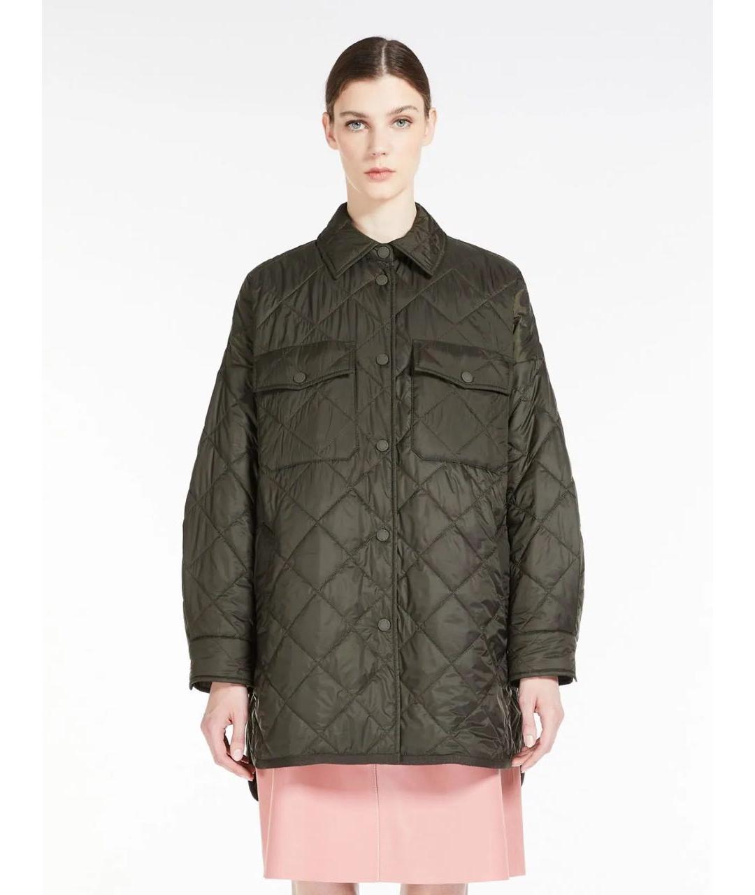 WEEKEND MAX MARA Хаки куртка, фото 3
