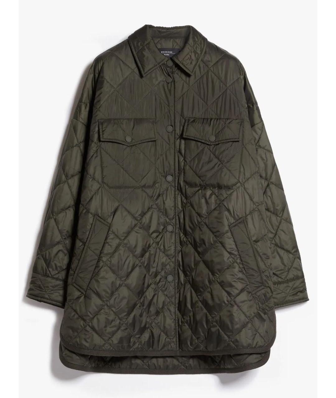 WEEKEND MAX MARA Хаки куртка, фото 5