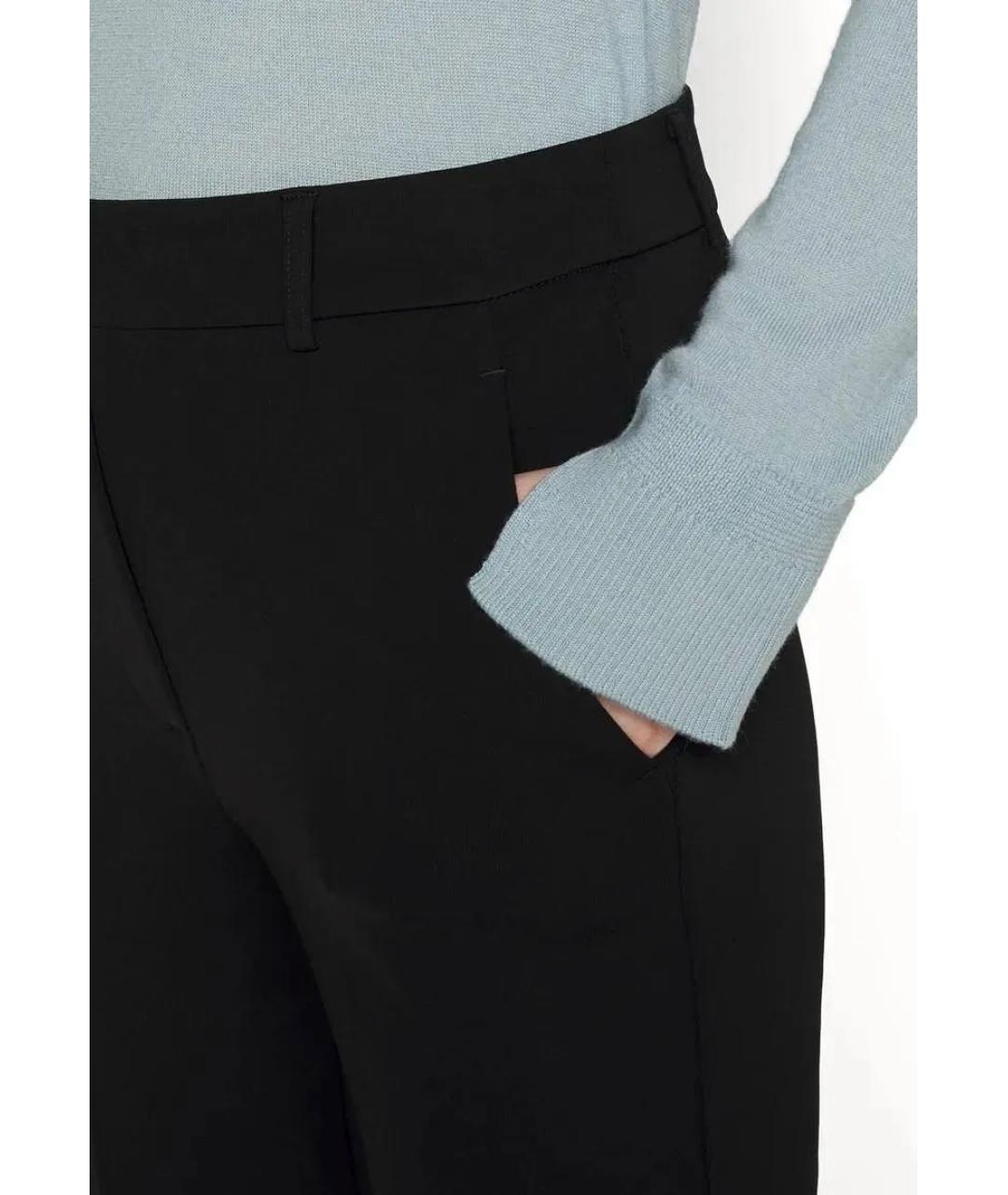 MAX MARA Черные брюки узкие, фото 2