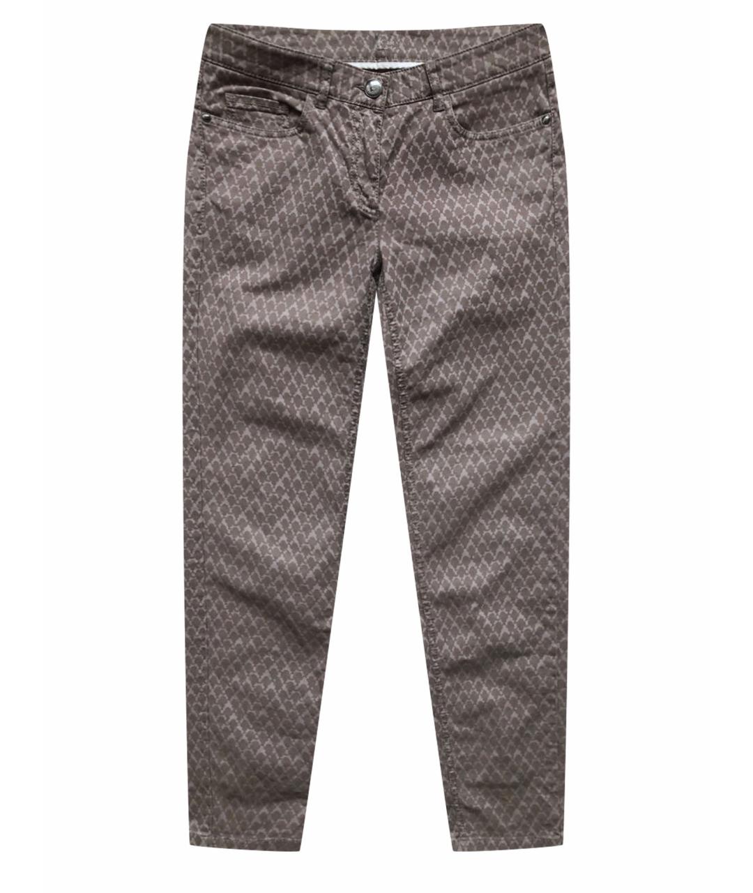LUISA CERANO Бежевые хлопко-эластановые джинсы слим, фото 1