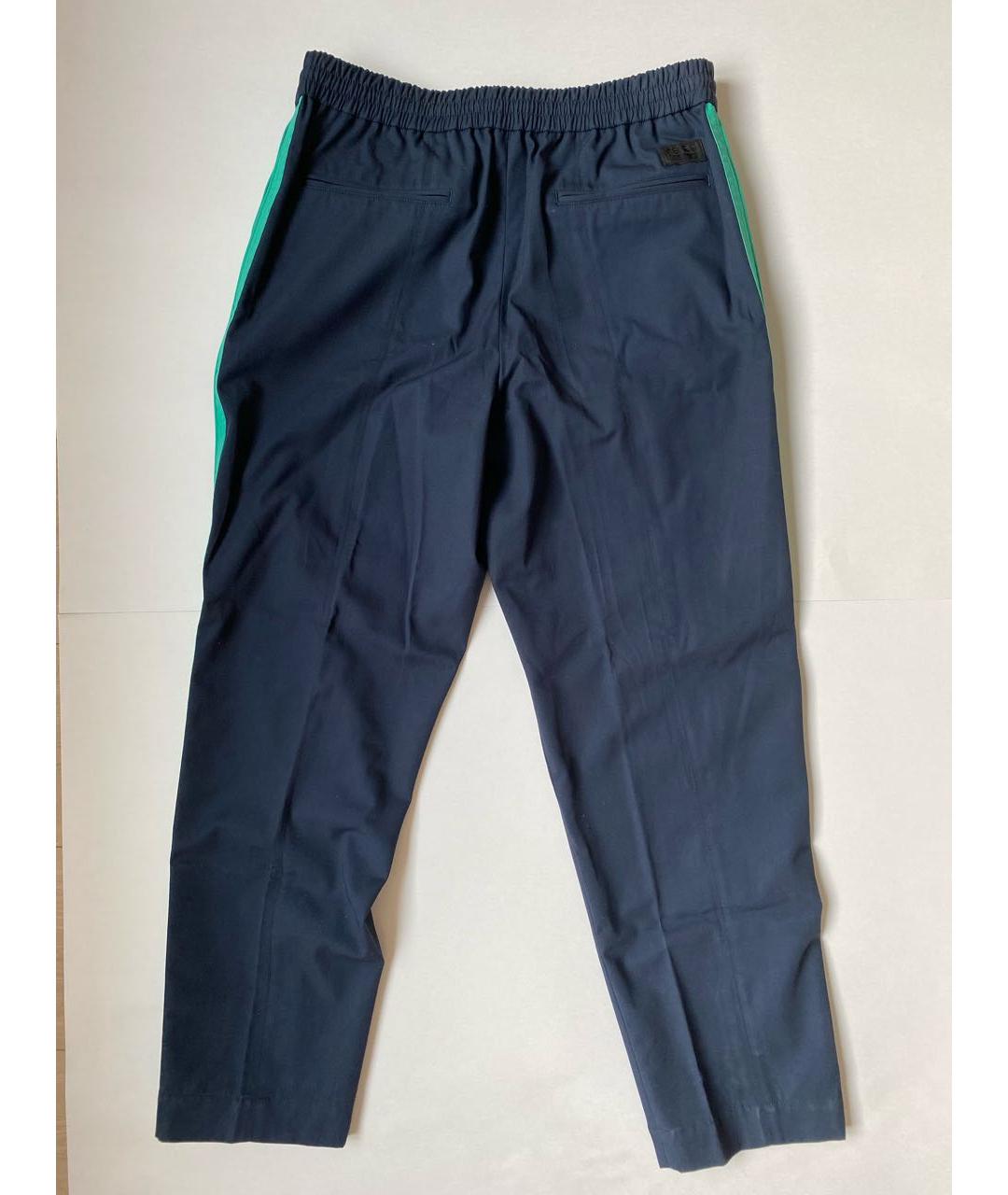 KENZO Темно-синие повседневные брюки, фото 2