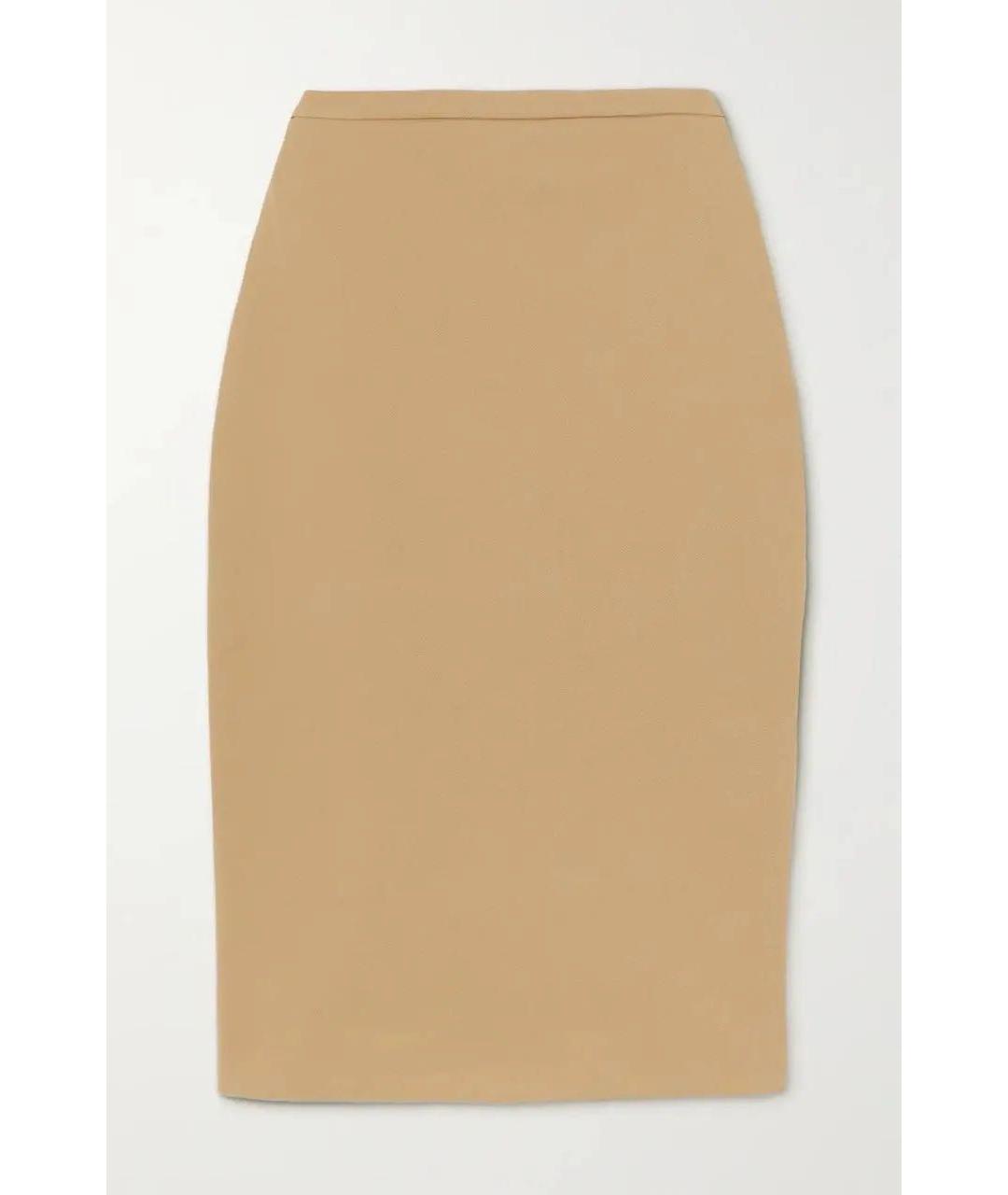 MAX MARA Бежевая юбка миди, фото 5
