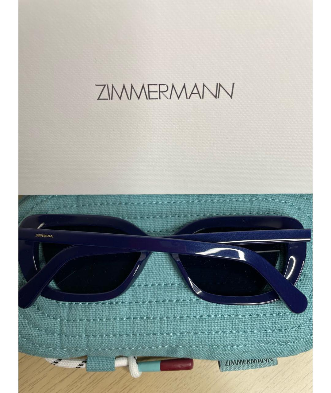 ZIMMERMANN Темно-синие пластиковые солнцезащитные очки, фото 6