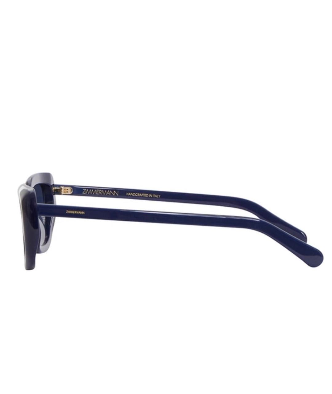 ZIMMERMANN Темно-синие пластиковые солнцезащитные очки, фото 3