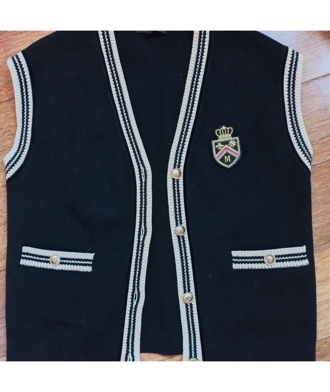 MAJE Черная хлопковая жилетка, фото 6