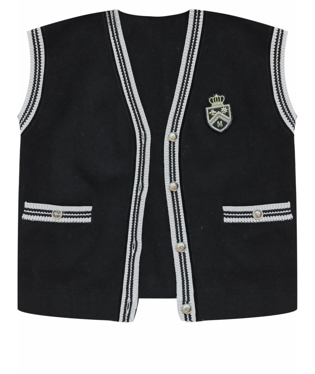 MAJE Черная хлопковая жилетка, фото 1