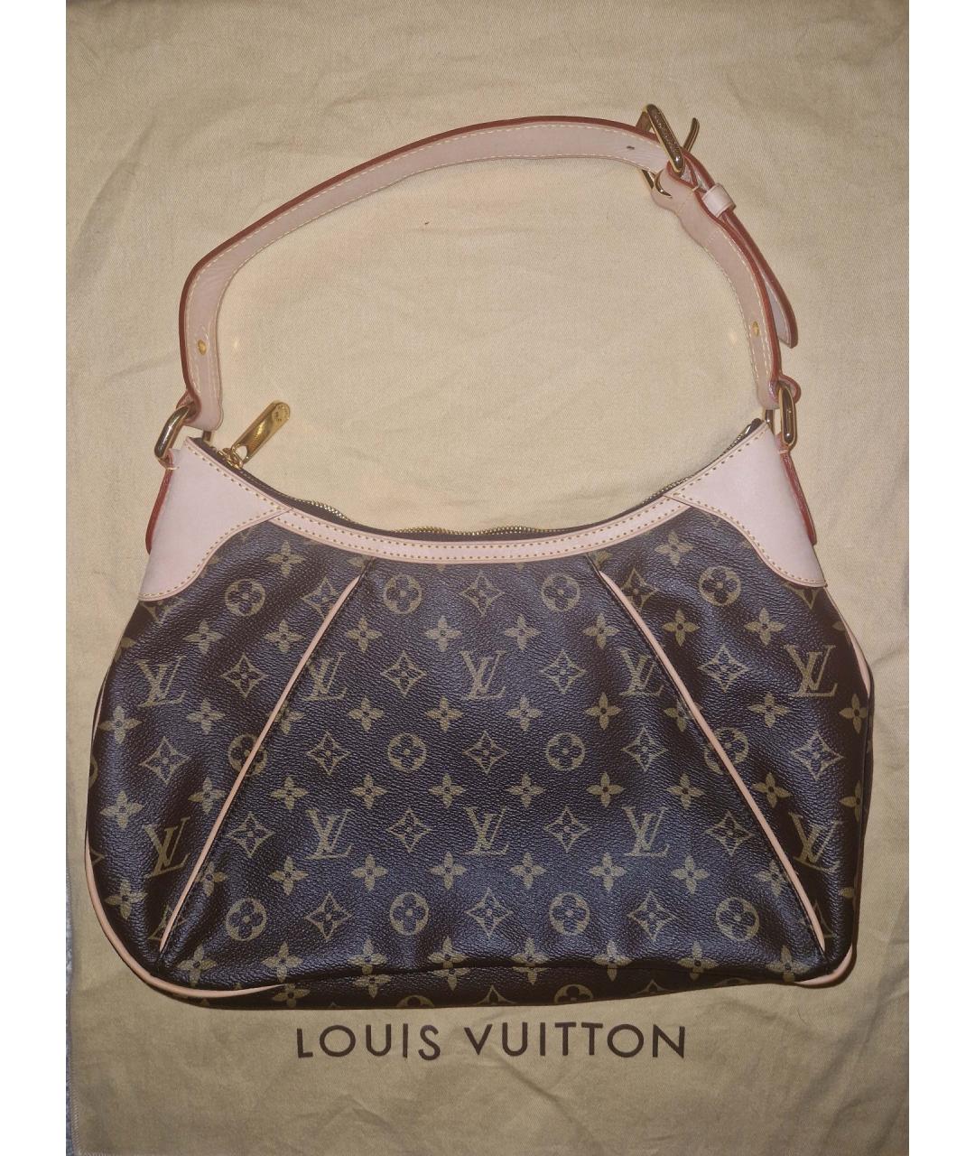 LOUIS VUITTON Коричневая сумка с короткими ручками, фото 2