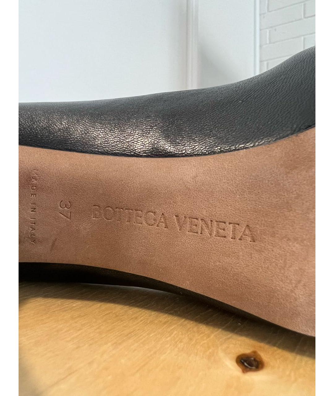 BOTTEGA VENETA Черные кожаные ботильоны, фото 7