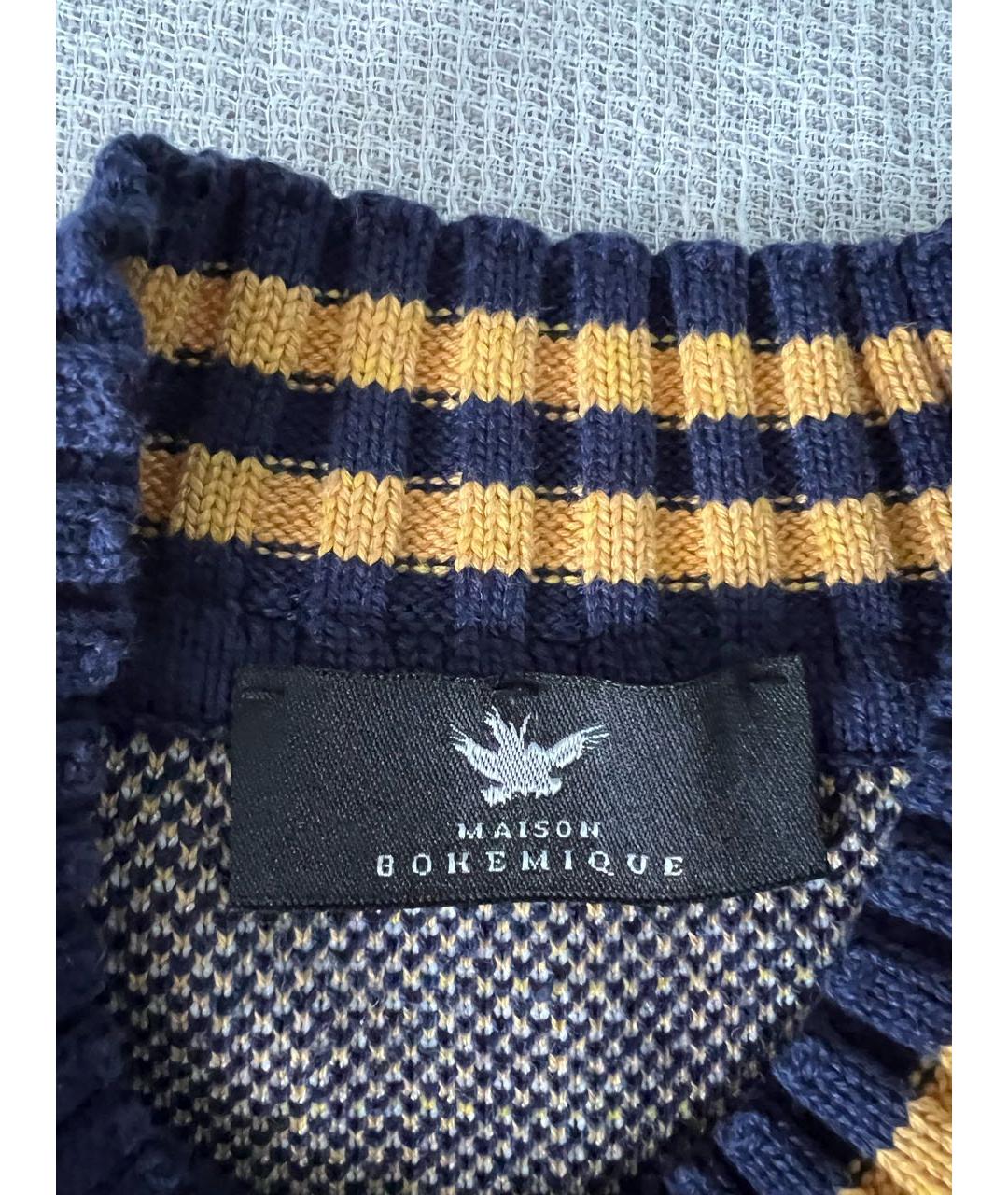 BOHEMIQUE Темно-синий хлопковый джемпер / свитер, фото 3